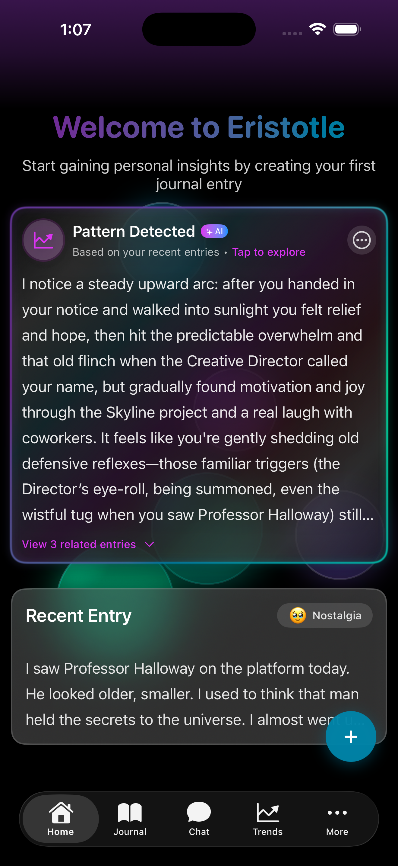 Eristotle Home View Populated
