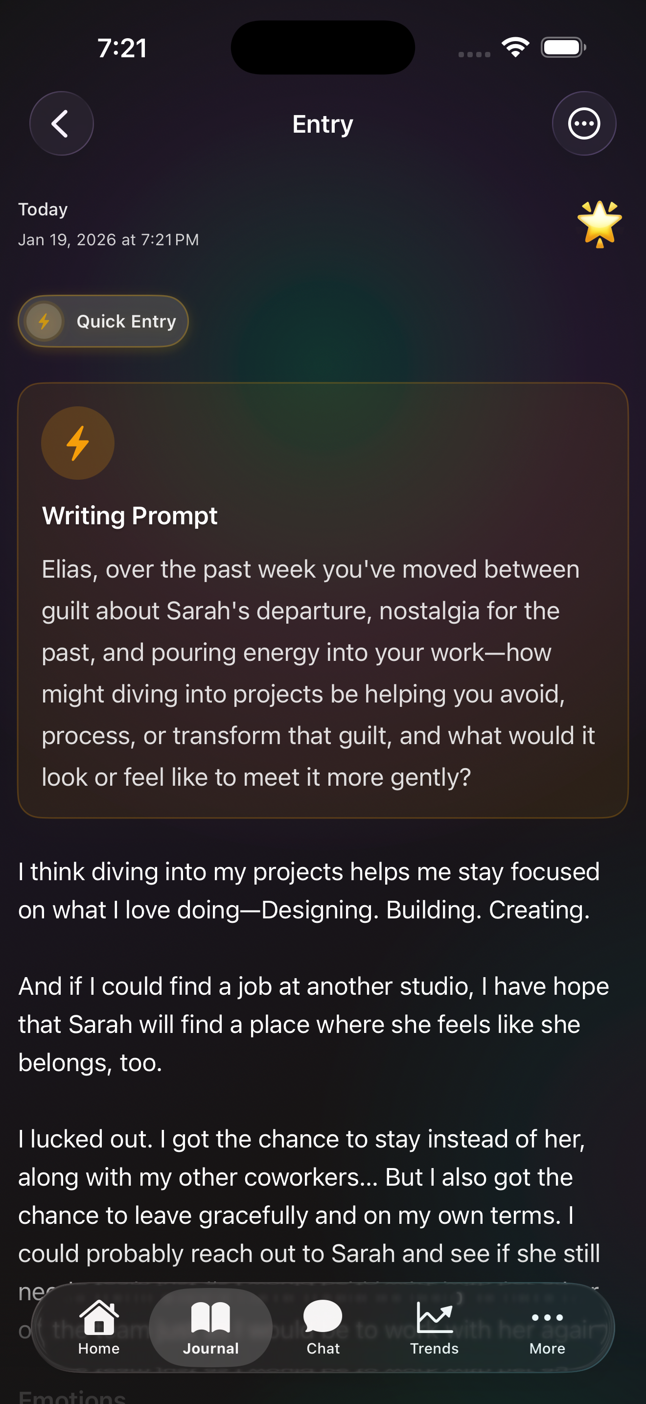 Eristotle Journal Entry