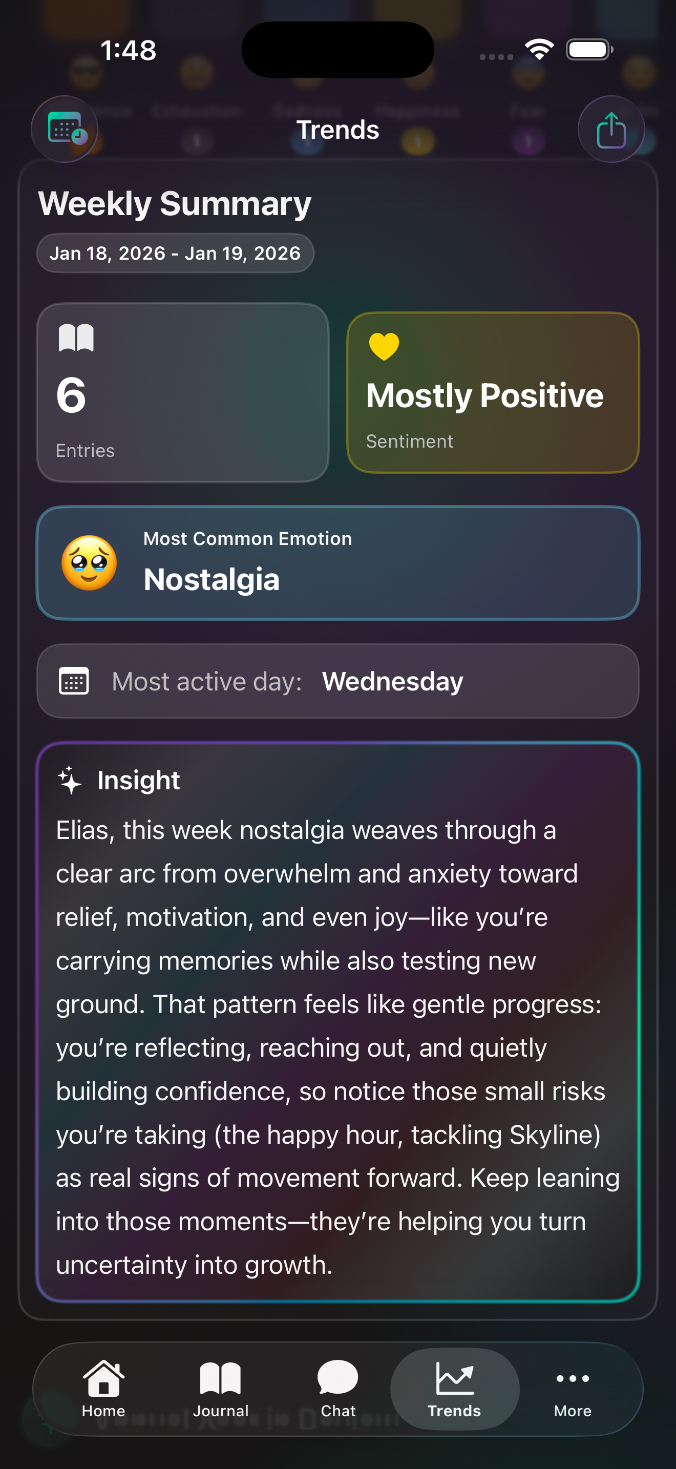 Visualize your<br>emotional journey